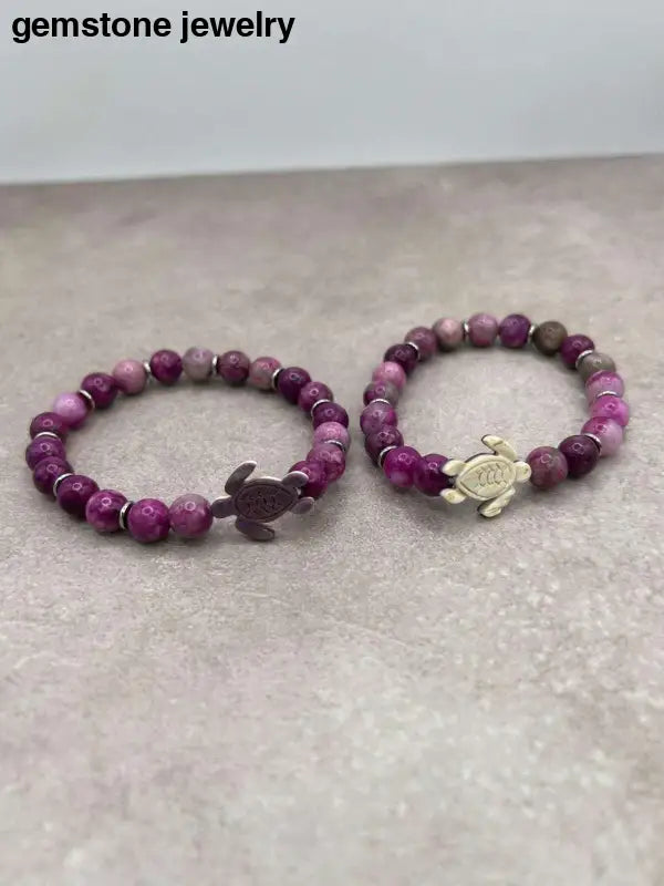 Turtle Bracelet Sugilite