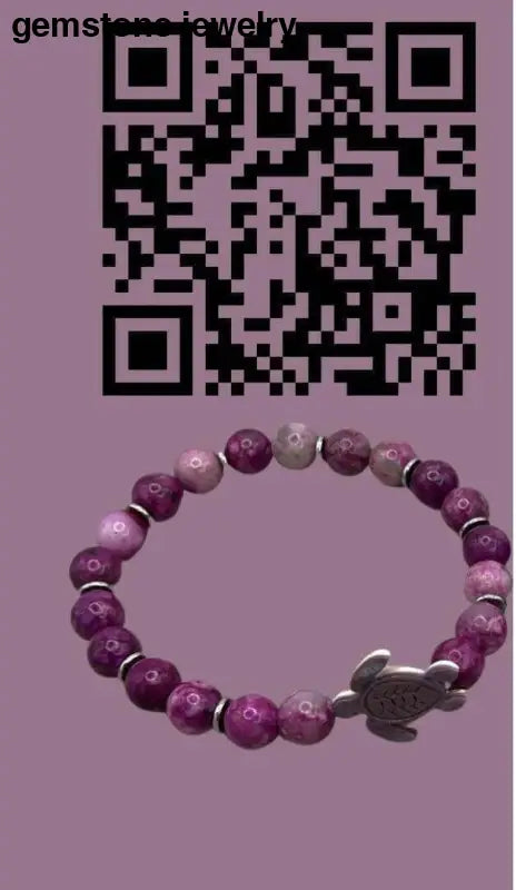 Turtle Bracelet Sugilite