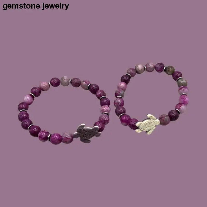 Turtle Bracelet Sugilite