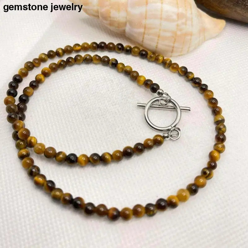 Tiger Eye Necklace, Tiger Eye Healing Necklace - Bec Sue Jewelry Shop