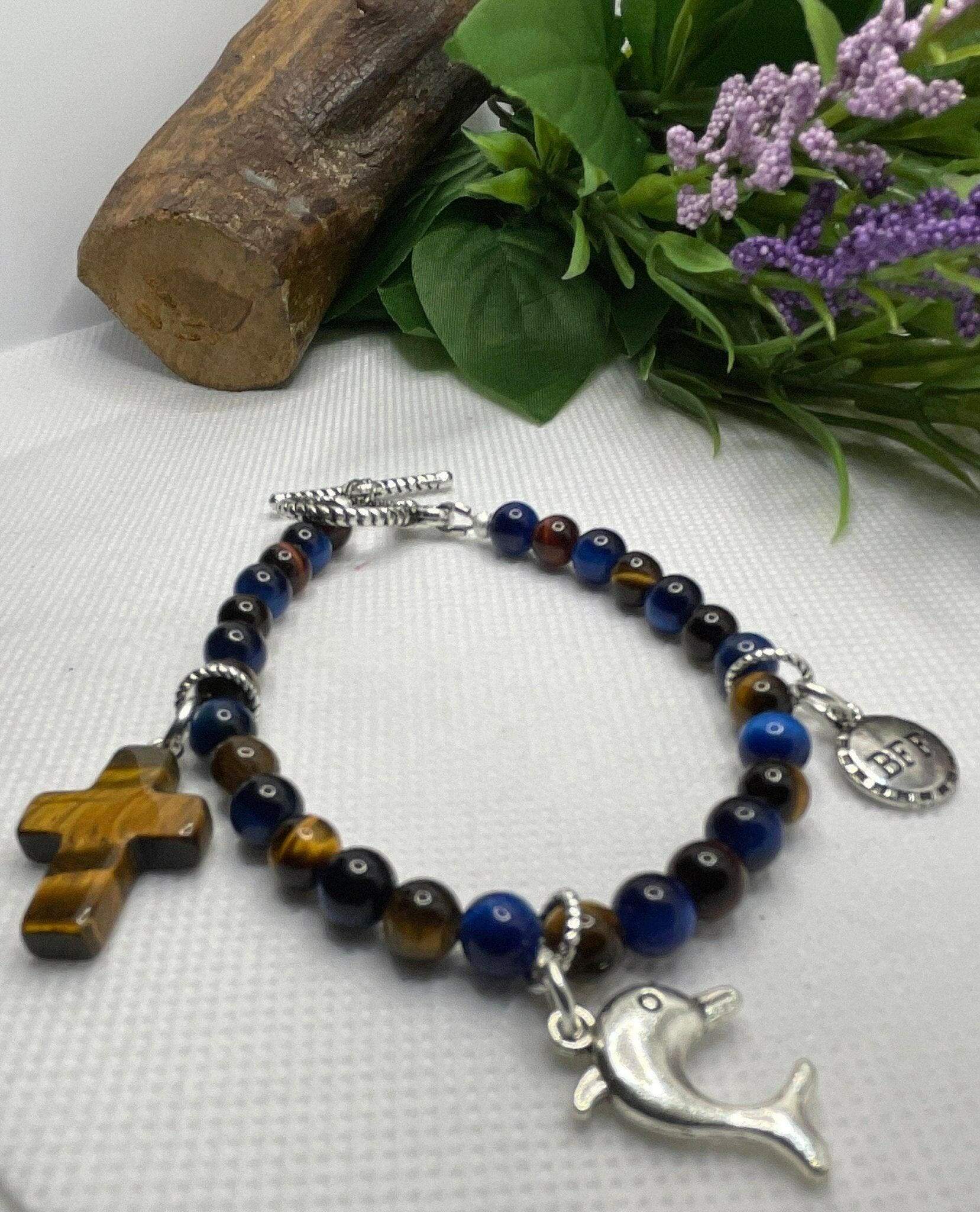 Tiger Eye Blue Tiger Eye, Bracelets for women - Bec Sue Jewelry Shop