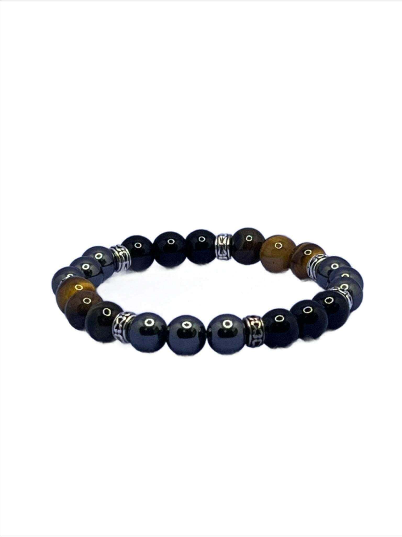 Tiger Eye Bracelet for Women Tiger eye and Obsidian Hematite Bracelet - Bec Sue Jewelry Shop