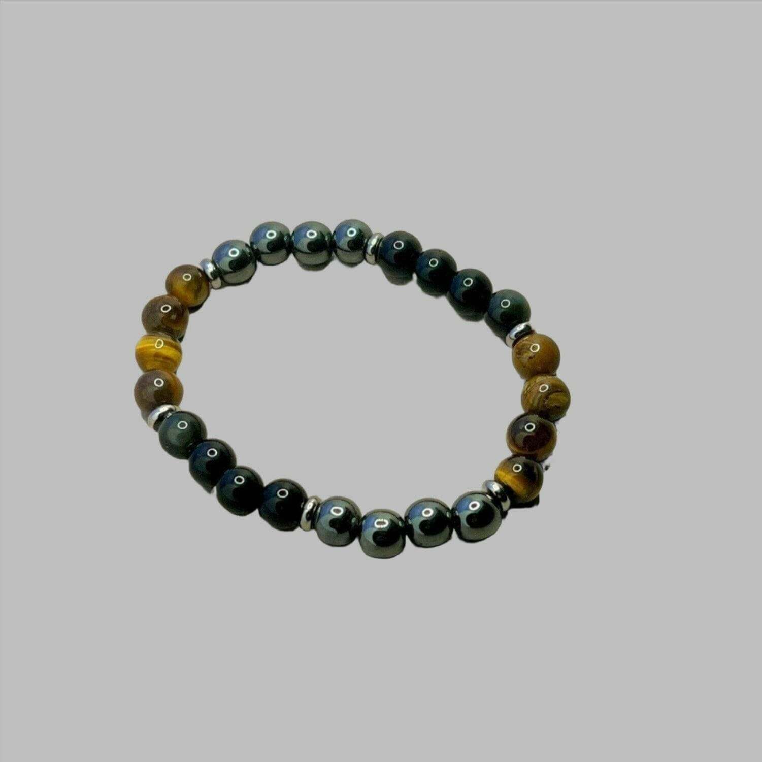 Tiger Eye Gemstone Bracelet, Hematite Bracelet - Bec Sue Jewelry Shop