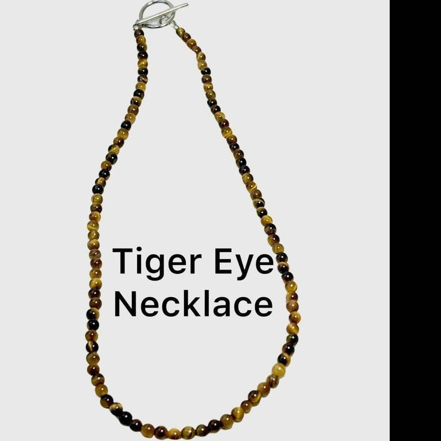 Tiger Eye Necklace, Tiger Eye Healing Necklace - Bec Sue Jewelry Shop