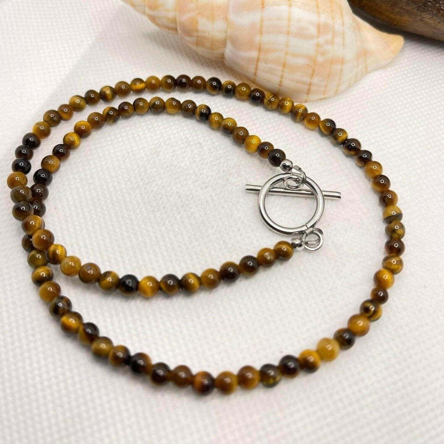 Tiger Eye Necklace, Tiger Eye Healing Necklace - Bec Sue Jewelry Shop