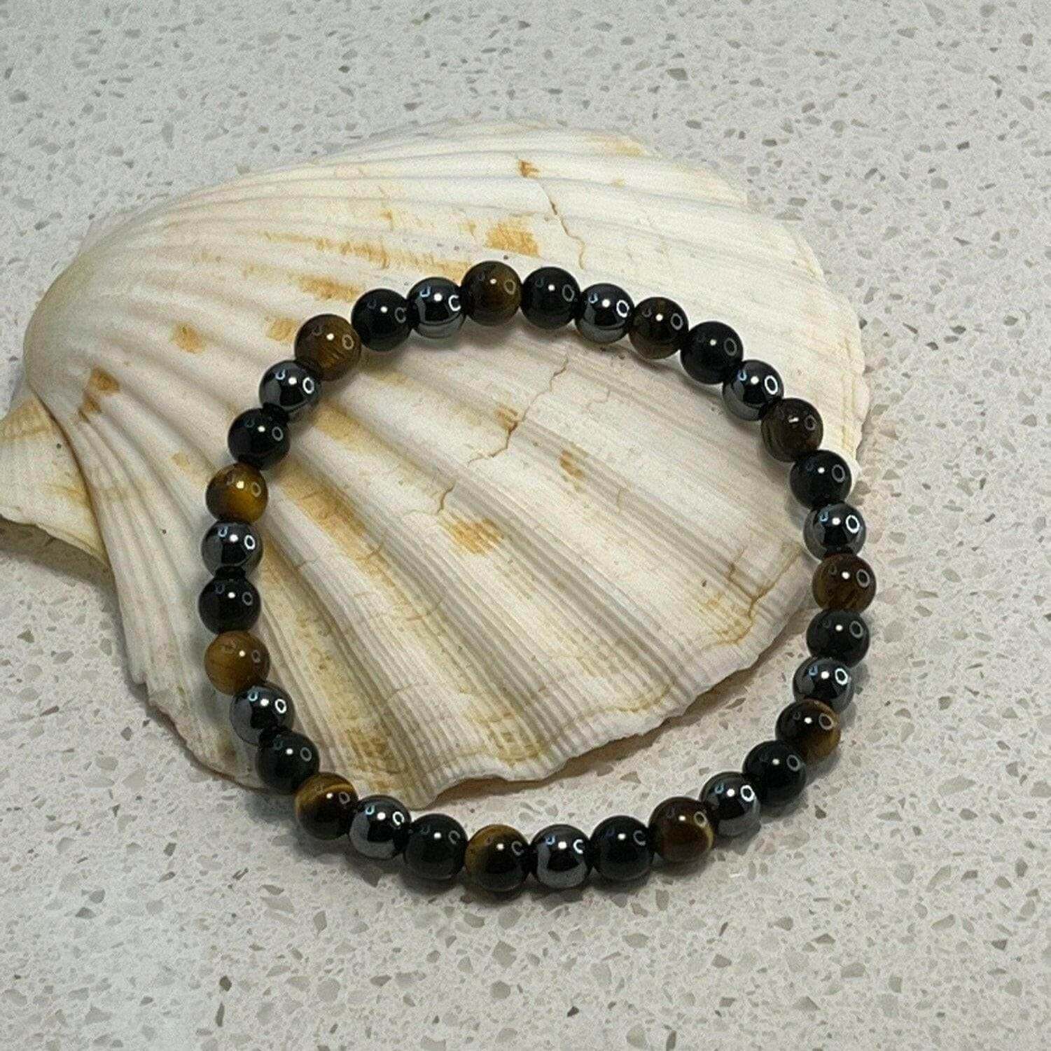 Triple Protection Bracelet, Black Obsidian Bracelet, Healing Tiger eye Bracelet, Mens Tiger Eye Bracelet, Obsidian Chakra Protection - Bec Sue Jewelry Shop