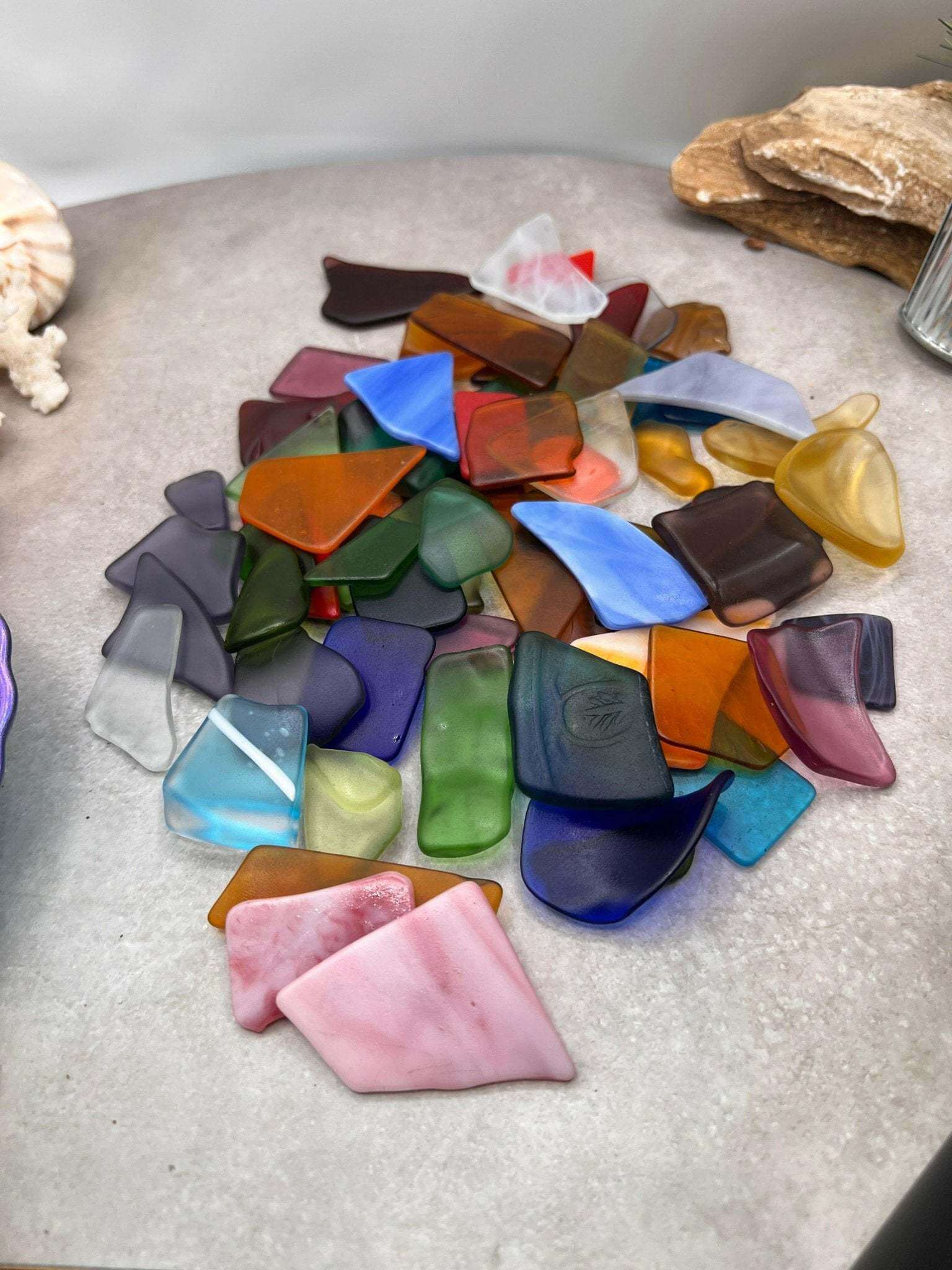 Tumbled Glass, Bulk Tumbled Glass, Sea Glass Bulk - Bec Sue Jewelry Shop