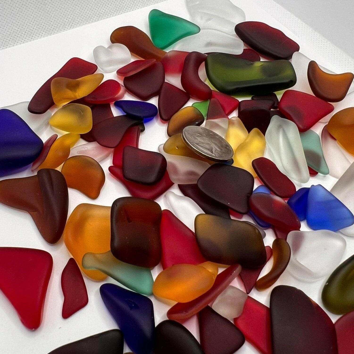 Tumbled Glass, Bulk Tumbled Glass, Sea Glass Bulk - Bec Sue Jewelry Shop