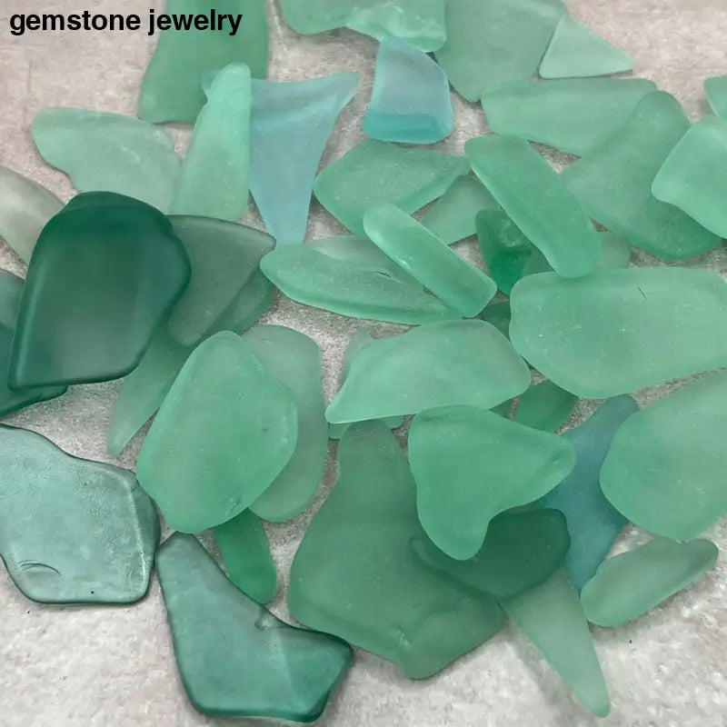 Tumbled Sea Glass, Mixed Size of Sea Glass, Tumbled Sea Glass, Sea Glass Art, Art Glass Chips - Bec Sue Jewelry Shop