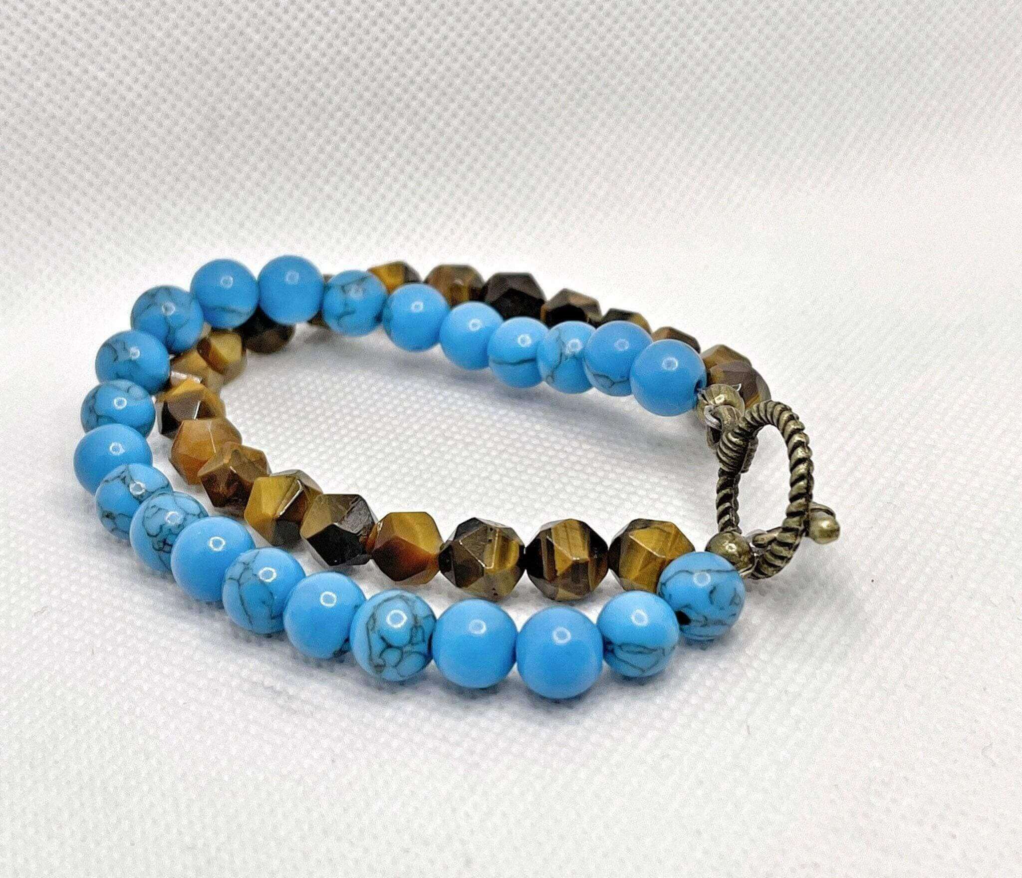 Turquoise and Tiger Eye Bracelets: A Perfect Harmony of Beauty and Healing - Bec Sue Jewelry Shop