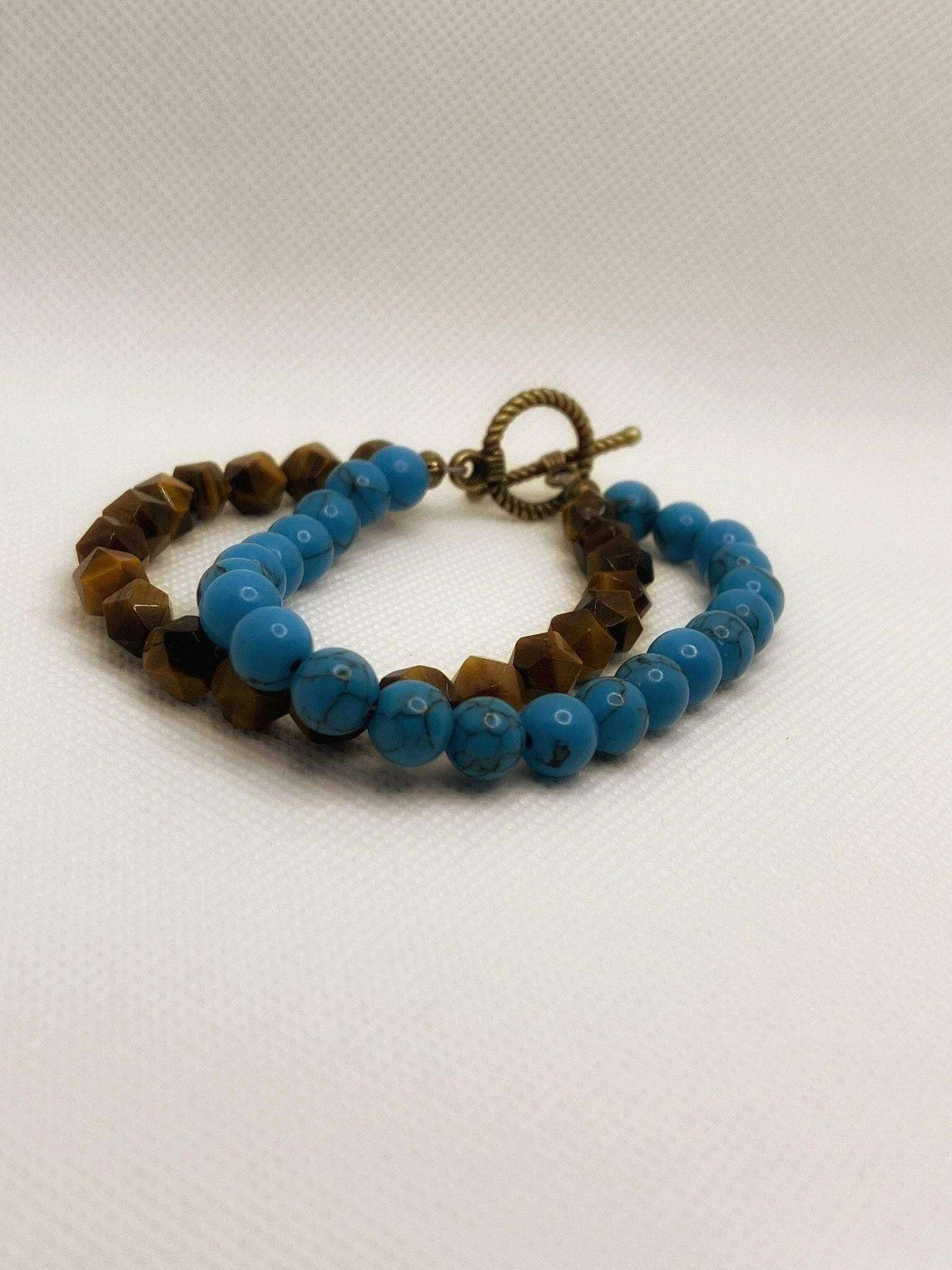 Turquoise and Tiger Eye Bracelets: A Perfect Harmony of Beauty and Healing - Bec Sue Jewelry Shop