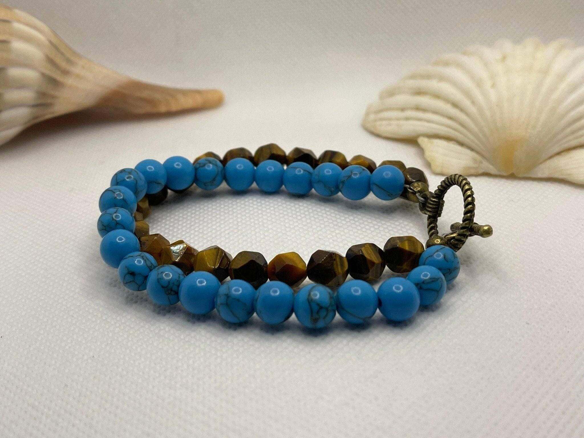 Turquoise and Tiger Eye Bracelets: A Perfect Harmony of Beauty and Healing - Bec Sue Jewelry Shop