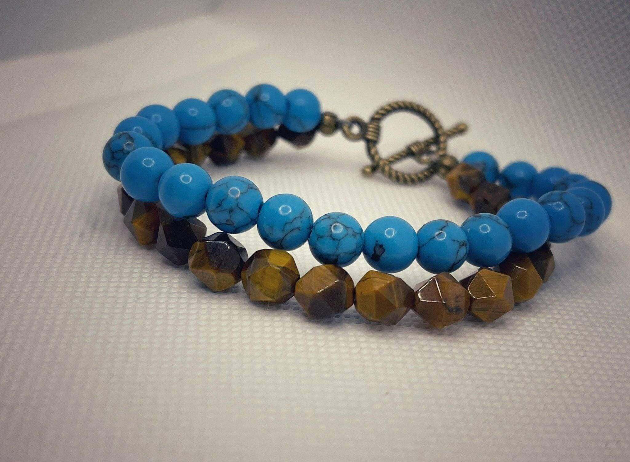 Turquoise and Tiger Eye Bracelets: A Perfect Harmony of Beauty and Healing - Bec Sue Jewelry Shop