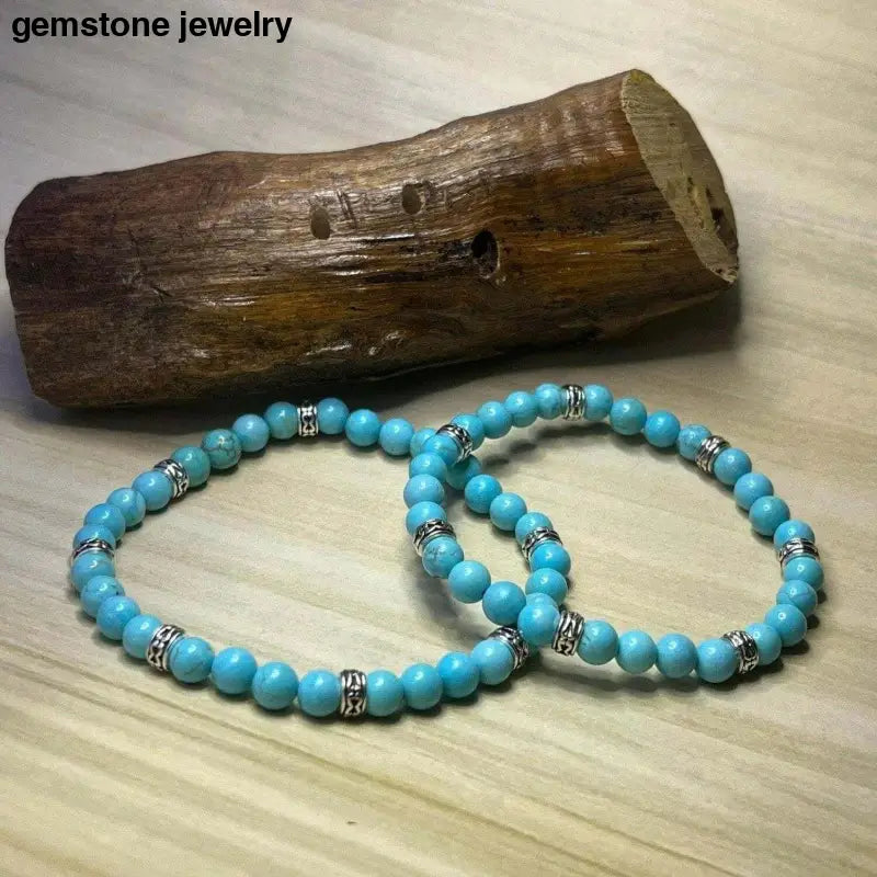 Turquoise Bracelet, Turquoise Bead Bracelet Women - Bec Sue Jewelry Shop