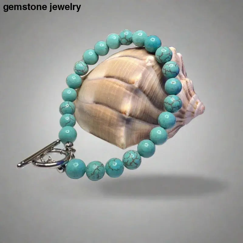 Gemstone Turquoise Bracelet - Bec Sue Jewelry Shop