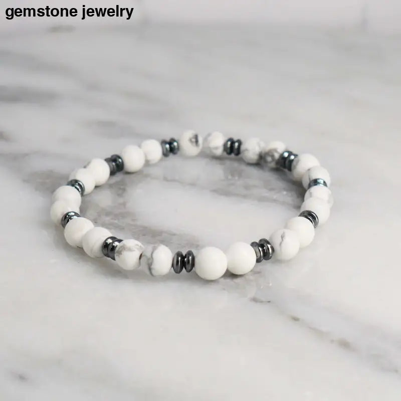 white howlite jewelry