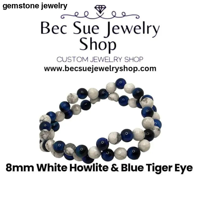 Howlite Beaded Bracelet - Bec Sue Jewelry Shop